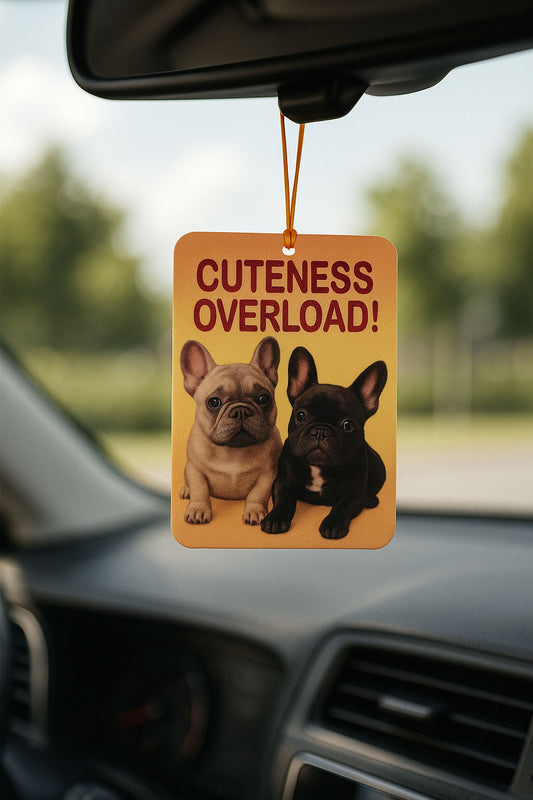 Frenchie Cuteness Overload Air Freshener